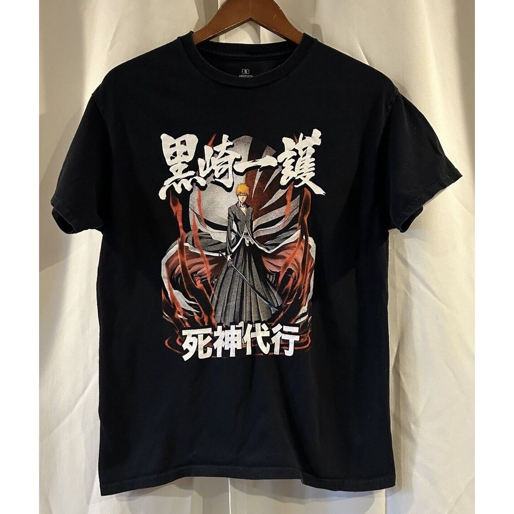 Bleach Anime‎ MENS Small BLACK T Shirt HOLLOW MANGA SHONEN JUMP